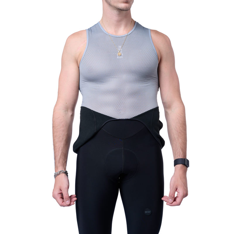 RedWhite Apparel Men's Long Distance Winter Cycling Bib Tights with Pad