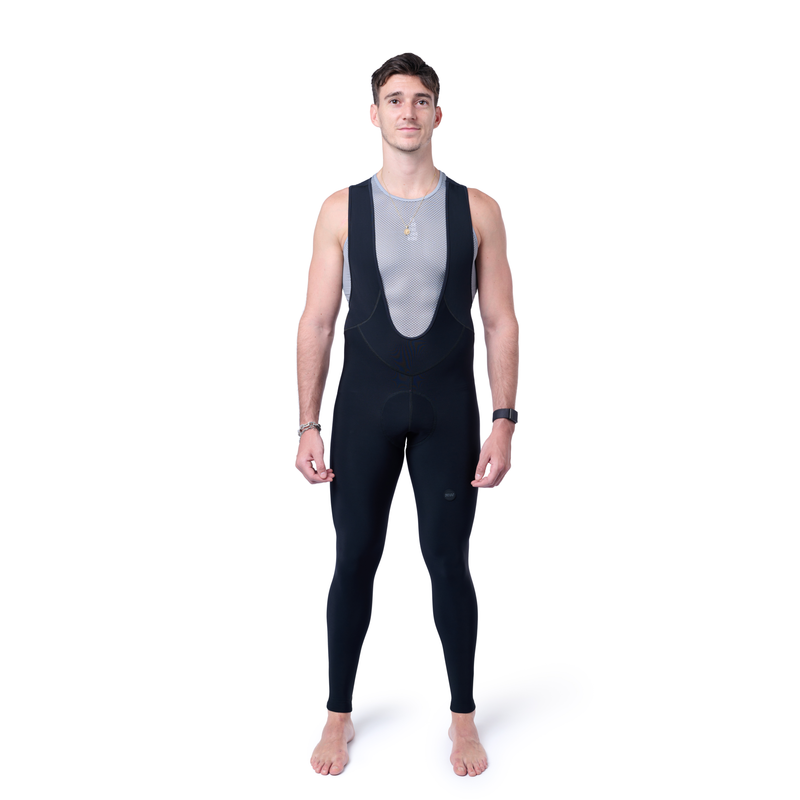 Thermal winter bib tight with pad without chamois for men compare